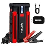 Scatach 002 4000A Car Battery Jump Starter,12V Jump Starter Battery Pack (up to 10.0L Gasoline and 8.0L Diesel Engine), Portable Jump Box with LED Display, 3 Modes Flashlight and Jumper Cable