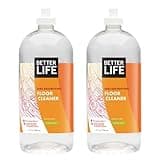 Better Life Floor Cleaner - Liquid Multipurpose Cleaner for Wood, Tile, Laminate, Vinyl, Bamboo - Hardwood Floor Cleaner for Mopping - Citrus Mint, 32 Fl Oz (Pack of 2)