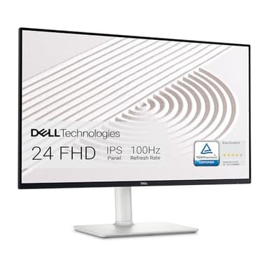 Dell S2425HS Monitor - 23.8 Inch, FHD (1920x1080) Display, 100Hz Refresh Rate 1500:1 Contrast Ratio, TÜV Rheinland Eye Comfort 4 Star, Integrated 2x5W Speaker, Height/Tilt/Swivel/Pivot - Ash White