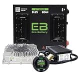 Eco Battery 51V 60Ah Lithium Golf Cart Battery Bundle with "Cube" Battery Compatible with Club Car DS 48V Golf Carts | Includes 12V Converter