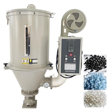 Maisutseb Plastic Pellet 15kg Drye Plastic Injection Molding Machine Industrial Hopper Type Dryer 2.7kw Hot Air Drying Machine for PP, PE, ABS, PVC