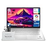 HP 17 Inch Laptop Touchscreen Computer, 17.3" HD+ Touch Screen Business Laptop PC, Intel Core i7, 64GB RAM 2TB SSD+512GB PSSD,Windows 11 Pro, Copilot AI,10-Key Number Pad Fingerprint,YGYTE