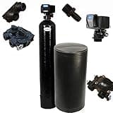DURAWATER IRON Blaster Combination water softener iron filter Fleck 5600SXT digital metered valve for whole house (80,000 Grains, Black)