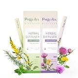Dual-Action Herbal Diffuser Set: Plant-Based Refresh & Daily Vitality (Milk Thistle, Mullein, Mint & 6 Botanicals) – 2-in-1 Aromatic Health System