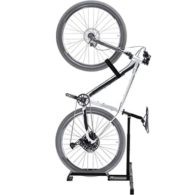 Qualward Vertical Bike Stand Floor Bicycle Rack Adjustable Upright Design, Space Saving for Living Room, Bedroom and Garage