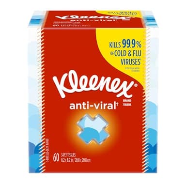Kleenex Anti-Viral Facial Tissue, 68-Count (Box of 27), White
