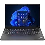 Lenovo ThinkPad E16 Gen 1 21JN0073US 16" Notebook - WUXGA - 1920 x 1200 - Intel Core i7 13th Gen i7-1355U Deca-core (10 Core) 1.70 GHz - 16 GB Total RAM - 8 GB On-Board Memory - 512 GB SSD - Graphite