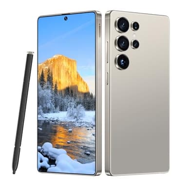 MMY I25 Ultra 5G Unlocked Smartphone,16GB+512GB Fully Cell Phone for Android 14, 6.99" Unlocked Cell Phone, 7000mAh, 68MP+108MP Dual Camera/Dual SIM/Fingerprint Lock/Face (Titanium Gray)