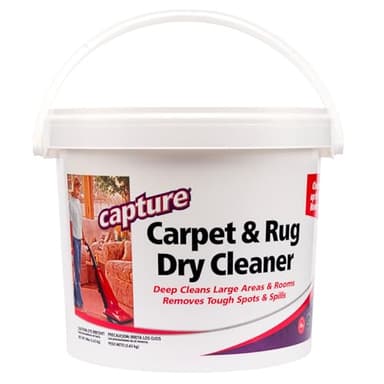 Capture Carpet & Rug Dry Cleaner w/Resealable lid - Home, Car, Dogs & Cats Pet Carpet Cleaner Solution - Strength Odor Eliminator, Stains Spot Remover, Non Liquid & No Harsh Chemical (8 Pound)