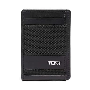 TUMI - Alpha Money Clip Card Case - Credit Card Wallet - Stylish Cash & Money Clip - 2.9" X 4.1" X 0.6" - Black