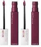 MAYBELLINE New York Super Stay Matte Ink Liquid Lipstick Makeup, Long Lasting High Impact Color, Up to 16H Wear, Believer, Deep Plum, 1 Count (Pack of 2)