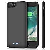 HETP Battery Case for iPhone 8Plus/7Plus 8500mAh,Upgraded Protective Rechargeable Extended Battery Pack Charging Case Charger Cover Compatible with iPhone 8Plus/iPhone 7Plus(5.5 inch) - Black
