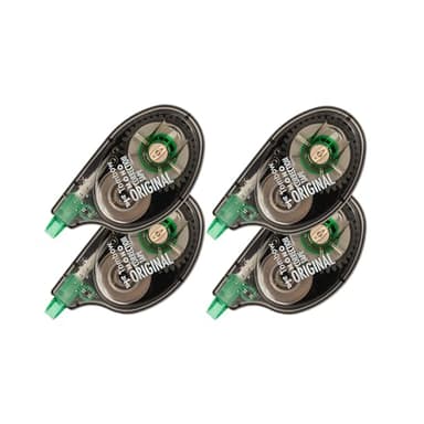 Tombow 68626 MONO Original Correction Tape, 4-Pack. Easy to Use Applicator for Instant Corrections