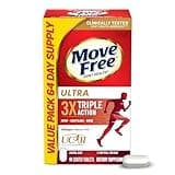 Move Free Ultra Triple Action Joint Support Supplement - Type II Collagen Boron & Hyaluronic Acid - Supports Joint Comfort, Cartiliage & Bones in 1 Tiny Pill Per Day, 64 Tablets (64 servings)*