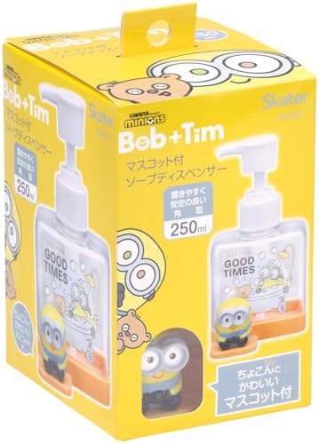 Skater BSSD1-A Soap Dispenser with Mascot, Square Type, 8.5 fl oz (250 ml), Despicable Me Minion
