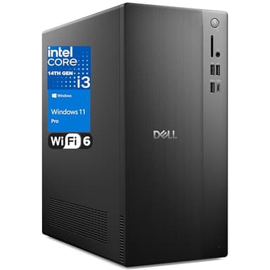 Dell Vostro Desktop Computers Tower PC for Home Business Student, 14th Gen Intel 4-Core Processor, 16GB DDR5 RAM, 1TB PCIe SSD, WiFi 6, Bluetooth, DisplayPort, HDMI, Type-C, Windows 11 Pro