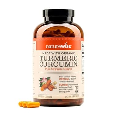 NatureWise Curcumin Turmeric 2250mg - 95% Curcuminoids & BioPerine Black Pepper Extract for Advanced Absorption - Daily Joint and Immune Health Support - Vegan, Non-GMO, 360 Count[120-Day Supply]