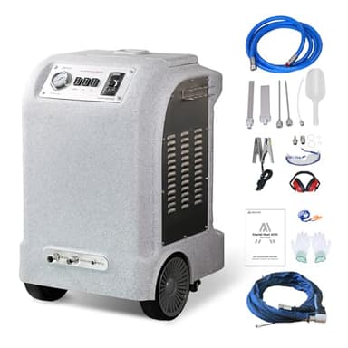 AIOLITH AI30 Dry Ice Blasting Machine, 44 lb Hopper, Anti-Clogging, Adjustable Ice Output for Efficiency & Cost Saving, 5 Nozzles for Food, Auto, and Industrial Cleaning