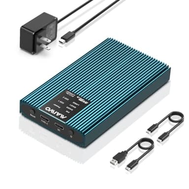 MAIWO M.2 NVMe PCIe RAID Enclosure, Dual Bay Enclosure for M.2 NVMe PCIe SSD with RAID0/1/PM/JBOD, USB 3.2 Gen2x2 Type-C 20Gbps Speed, 16TB Capacity (K2022R)