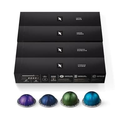 Nespresso Capsules Vertuo, Intense Variety Pack, Dark Roast Coffee, 40-Count Coffee & Espresso Pods, Brews 7.8oz. and 1.35oz.