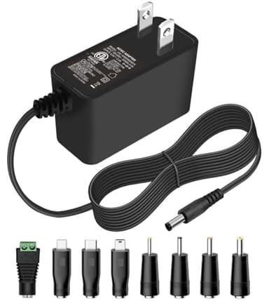 5V 2A Power Supply Adapter 10W AC/DC Charger AC100-240V to DC 5 Volt 2Amp 1A 1.5A Replacement Power Cord USB Type C for USB Hub TV Box Tablet Camera Baby Monitor Raspberry Webcam Router