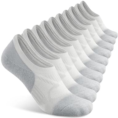 Gonii No Show Socks Womens Athletic Compression Running Low Cut Cushioned Socks 5 Pairs