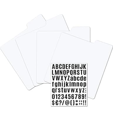 12 Inches LP Divider with Alphabet Labels, 12" 33 RPM Record Divider, Vinyl Record Dividers A-Z