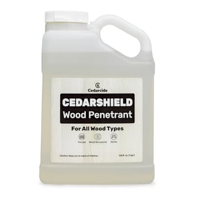 Cedarcide Cedarshield (1 Gallon) | Non-Toxic Wood Treatment and Stabilizer | Protects Wood from Moisture and Decay