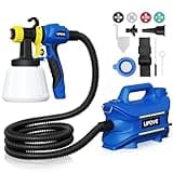 LIFOVE Paint Sprayer 800W HVLP Electric Spray Paint Gun with 40 Fl Oz Container, 6.5FT Air Hose, 4 Nozzles & 3 Patterns, Easy to Clean, Suitable for Furniture, House, Fence, Walls, Etc. LF807