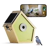 RELI Birddy® Original Smart Birdhouse with Camera, Solar Powered Cam Bird Nest with AI Recognition, Time-lapse Photography, WiFi Outdoor Nesting Box for Birds, Ideal Gift for Bird Lover Watching Birds