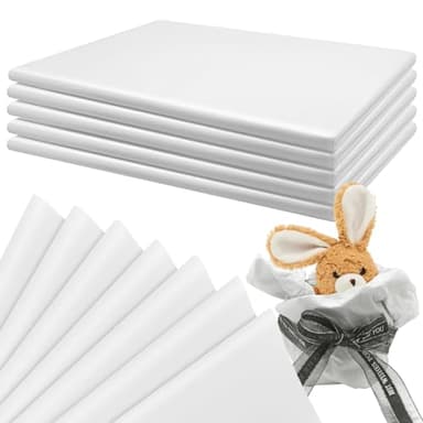 RYKOMO 500 Sheets 15 x 20 Inch Acid Free Tissue Paper for Storage, Unbuffered No Acid Papers White Tissue Paper Large Wrapping Papers Bulk for Preserving Clothing Festival Mother's Day Gift Wrap
