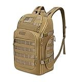 MOSISO 30L Military Tactical Backpack for Men, Army Backpack Military Daypack 3 Day Assault Pack Hiking Rucksack Bug Out Bag, Khaki