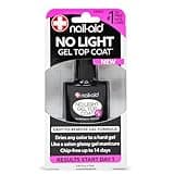 Nail-Aid No-light Gel Top Coat, Clear, 0.55 Fluid Ounce