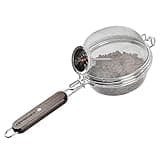 Home Coffee Bean Roaster Tool - CAFEMASY Portable Stainless Steel Handy Coffee Roaster Mesh Pan Tool with Thermometer for Home & Outdoor Coffee Beans Baking