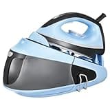 VEVOR Steam Station, 1700W Steam Iron for Clothes with 1.8L Large Capacity Water Tank, Aluminum Alloy + Ceramic Glaze Soleplate, Auto Shut-Off, 4 Temperature Settings, Clothing Iron for Home Ironing