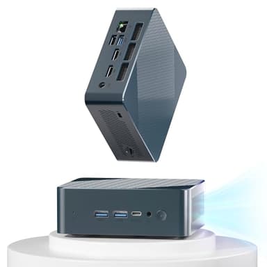 Getorli Mini PC, AMD 3550H(Max 3.7GHz), Mini Computers 16GB DDR4 RAM 512GB SSD, Mini Desktop Computer 4K 60Hz Displays/Dual HDMI/Type-C&USB3.2 Ports/LAN RJ45/WiFi 5/BT5.0 for Home/Office/Business