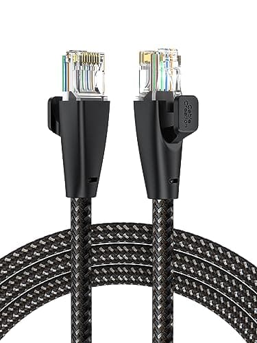 CableCreation Cat 6 Ethernet Cable Braided Cat6 Gigabit High Speed 1000Mbps Internet Cable RJ45 Network LAN Cord 26AWG Compatible with PC PS5 PS4 PS3 Xbox Smart TV Router, 6.6FT