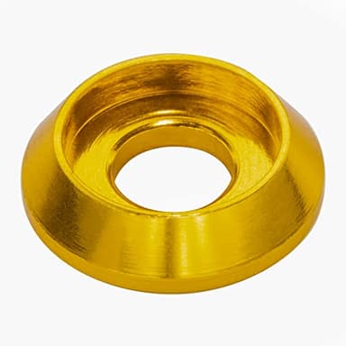 [60PCS] M3 Counterbore Washers Color Golden, Anodized Aluminum Alloy, Head Washers Gaskets Cup Shim for Screw RC/FPV/PC/Drone/Toys/Mechanical Accessories Parts