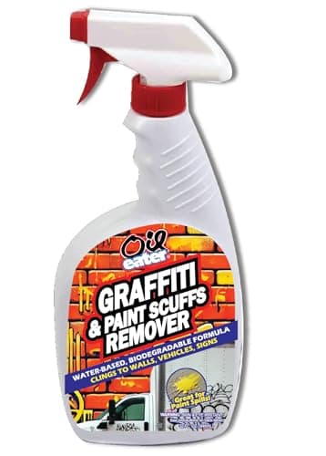 Pro Strength Cleaner for Graffiti, Paint Scuff, Overspray, Paint Spills, Permanent Markers - Brick Walls, Vehicles, Signs, Painted Walls & More