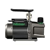 Hilmor 1950532 HVAC 12 CFM Vacuum Pump for HVAC Tools and Equipment, 120 Volts, 1 Horsepower, 15 oz. Oil Capacity, 7.6 amps, 2550 RPM