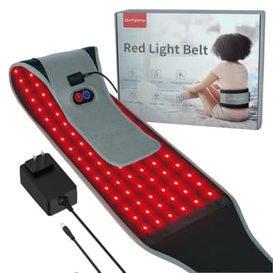 Comfytemp Red Light Belt with 126 LEDs, Wearable Red Light Wrap with Timer, 660nm & 850nm, Birthday Gifts for Men Dad Women Mom, 22W(Corded)