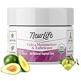 NewLife Naturals Organic Vulva Cream - Vaginal Moisturizer - Intimate Feminine Care - Post Menopause Support - Estrogen-Free Formula - Eases Dryness, Itching, Irritation and Discomfort - 2 Oz
