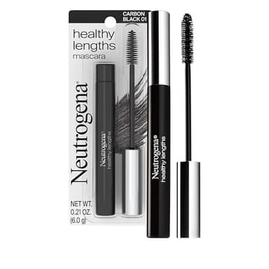 Neutrogena Healthy Lengths Mascara - with Vitamin E & Olive Oil, Lengthening Formula Extends the Look of Your Lashes up to 100% without Clumping, Flaking or Smudging, Carbon Black 0.21 oz