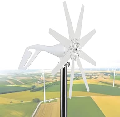 20000W Wind Turbine Generator Kit - 12V 24V 48V with Charge Controller, Marine-Grade Wind Generator for Home Use, Renewable Energy Solution 12V