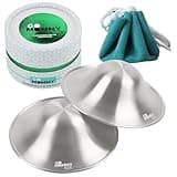 The Original Silver Nursing Cups, Nipple Shields for Nursing Newborn, Nipple Protector for Breastfeeding, Nipple Covers Breastfeeding, No Need Nipple Cream, Newborn Essentials Must Haves