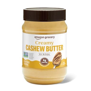 Amazon Grocery, Creamy Cashew Butter, 16 Oz