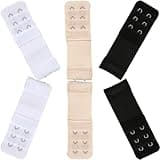 Sukmazz Bra Strap Extenders, Women Elastic Extensions Bra Extender Set, 6 Piece,Skin,White,Black (2 Hook,6PCS multicolor)