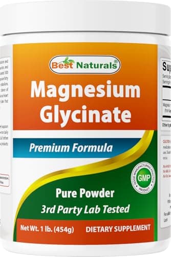 Best Naturals Magnesium Glycinate Powder - 1 Pound (1 LB (Pack of 1))