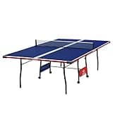 JOOLA Indoor 15mm Ping Pong Table with Quick Clamp Ping Pong Net Set - Single Player Playback Mode - Regulation Size Table Tennis Table - Compact Storage Ping Pong Table