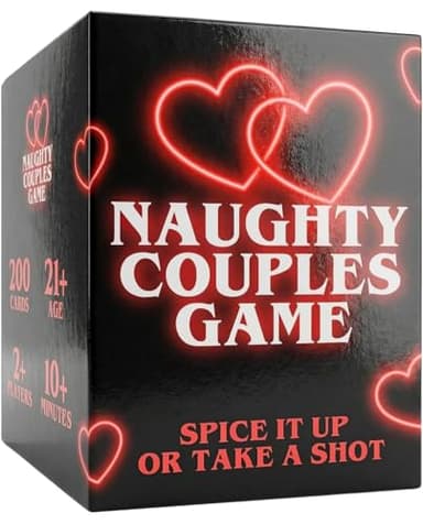 Couples Games for Adults, Spicy Drinking Game with 200 Conversation Starters & Actions, Naughty Gifts for Him & Her, Romantic Couple Activities & the Spiciest Connecting Card Games for Couples.